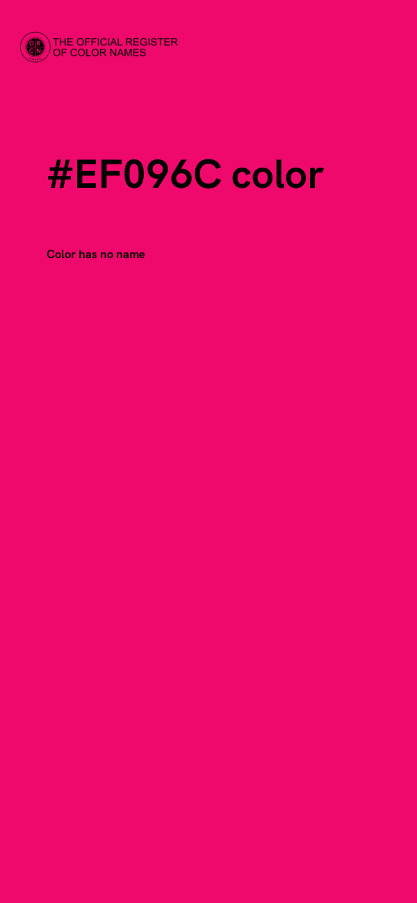 #EF096C color image