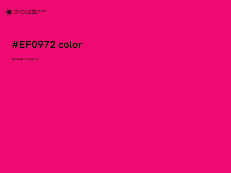 #EF0972 color image