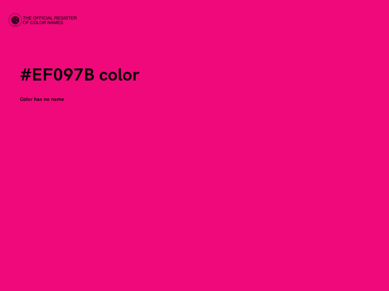 #EF097B color image