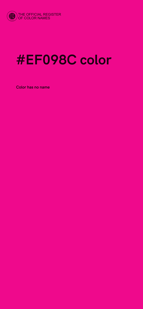 #EF098C color image