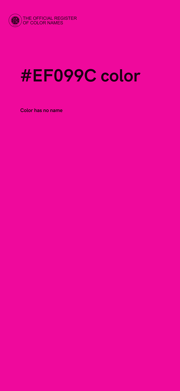 #EF099C color image
