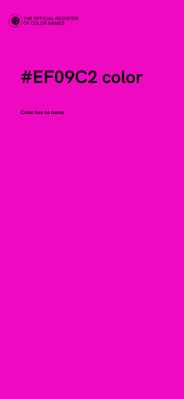#EF09C2 color image