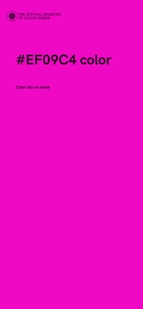 #EF09C4 color image