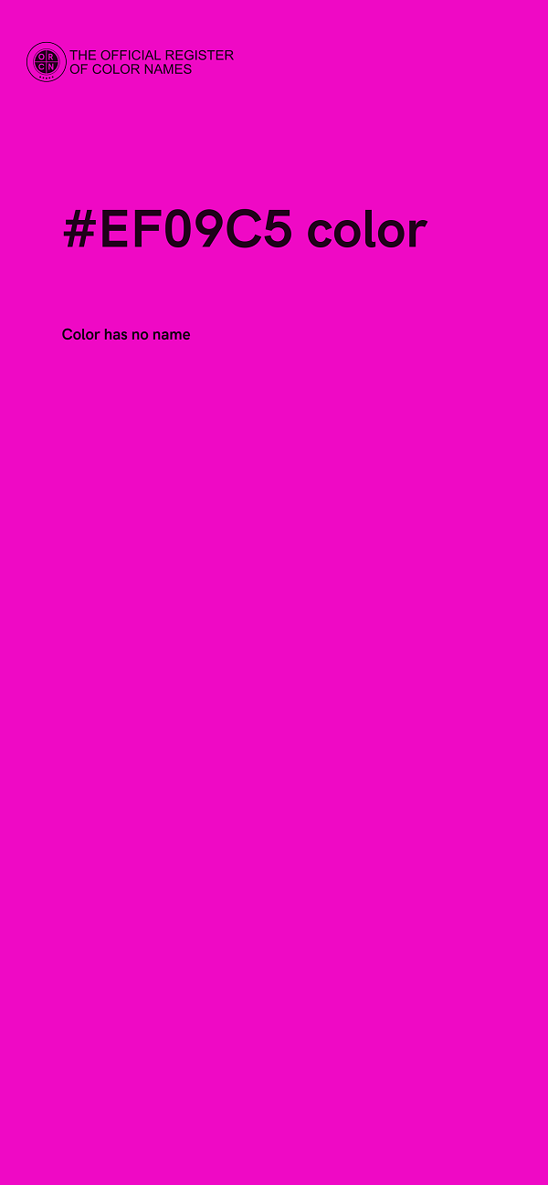 #EF09C5 color image