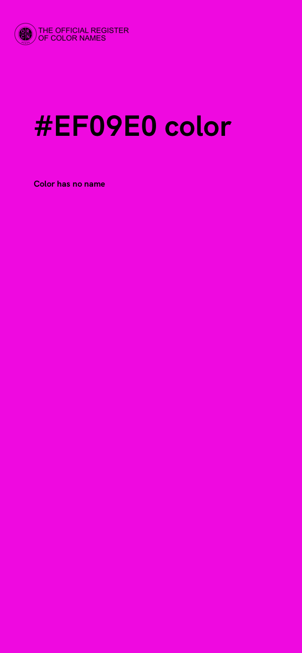 #EF09E0 color image