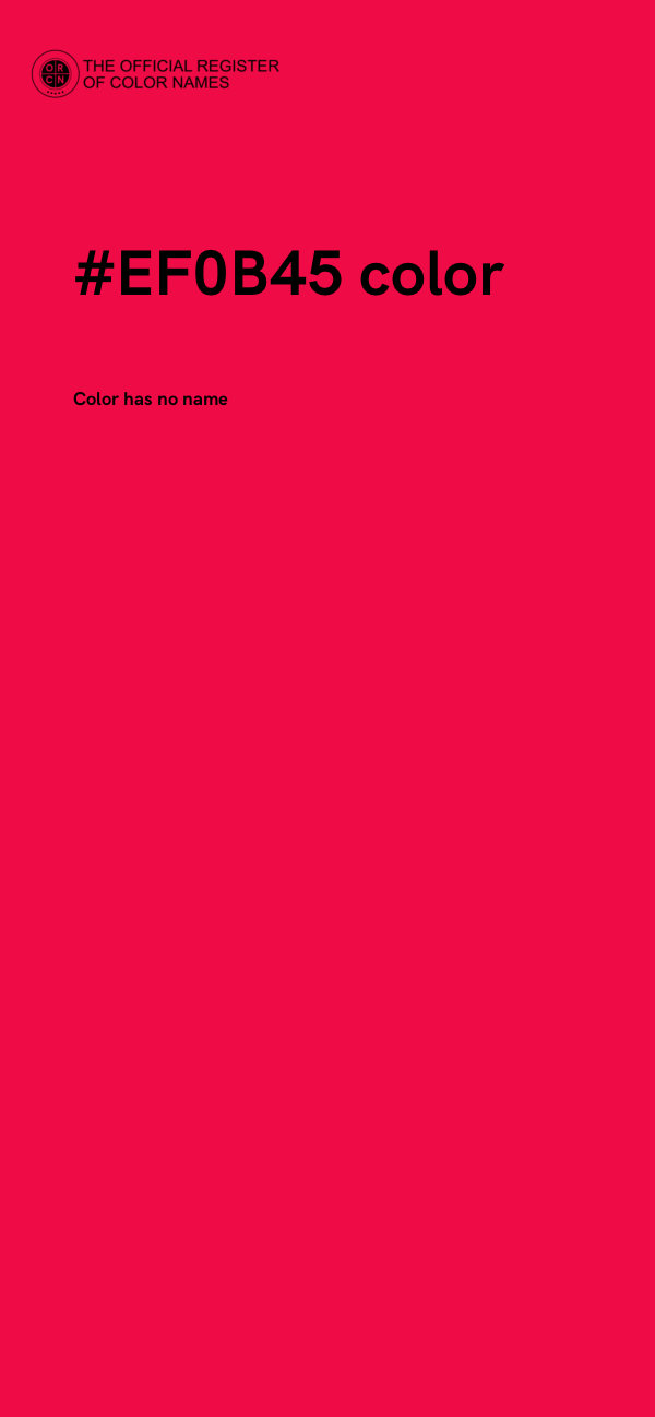 #EF0B45 color image