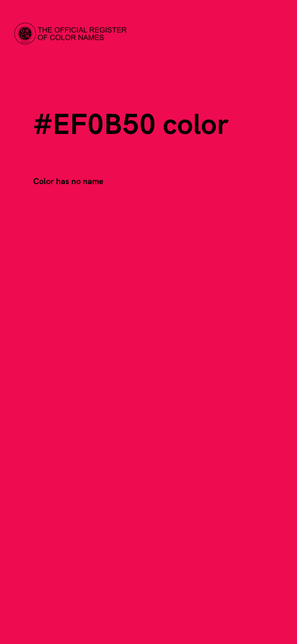 #EF0B50 color image