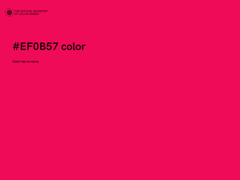 #EF0B57 color image