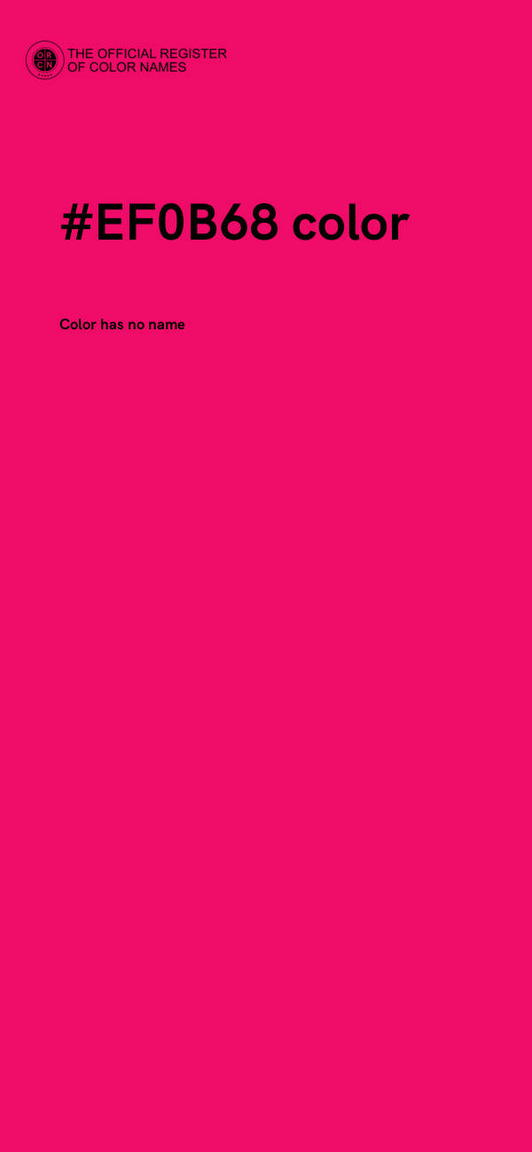 #EF0B68 color image