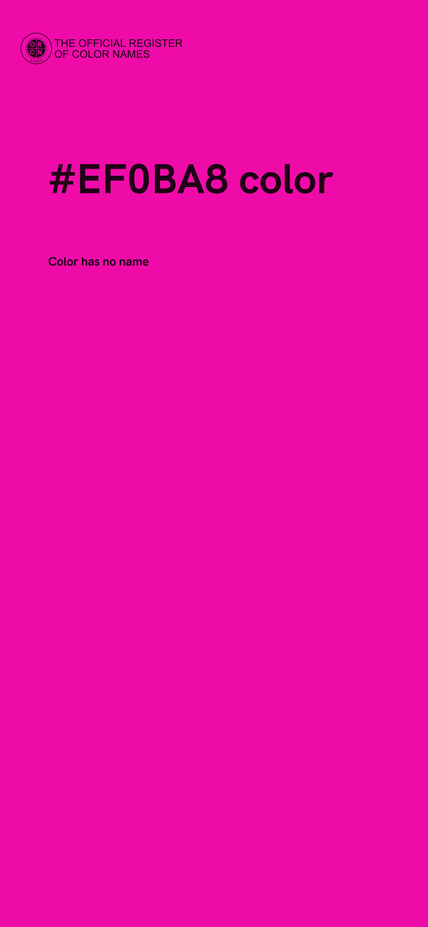 #EF0BA8 color image