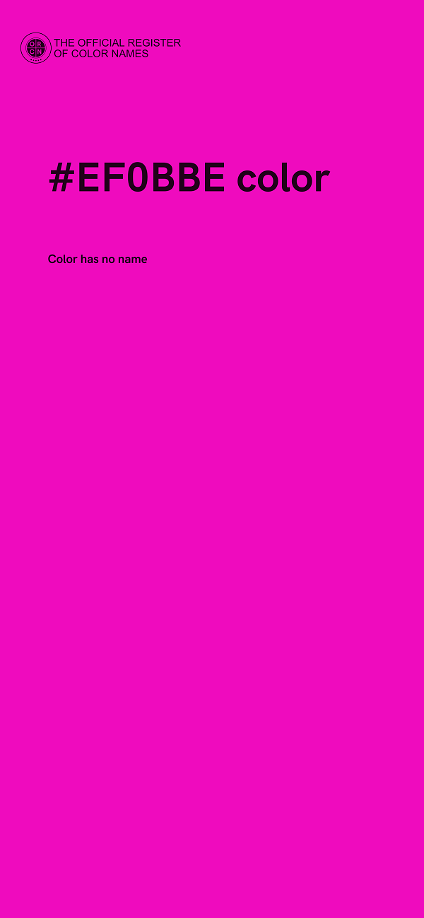 #EF0BBE color image