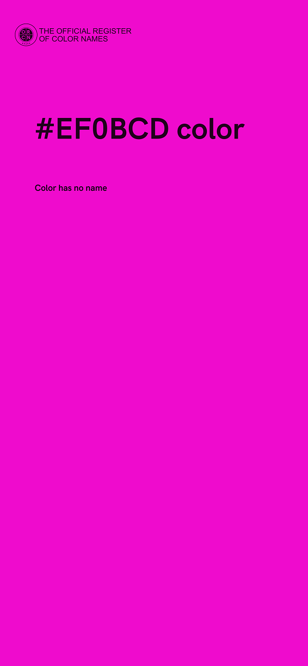 #EF0BCD color image
