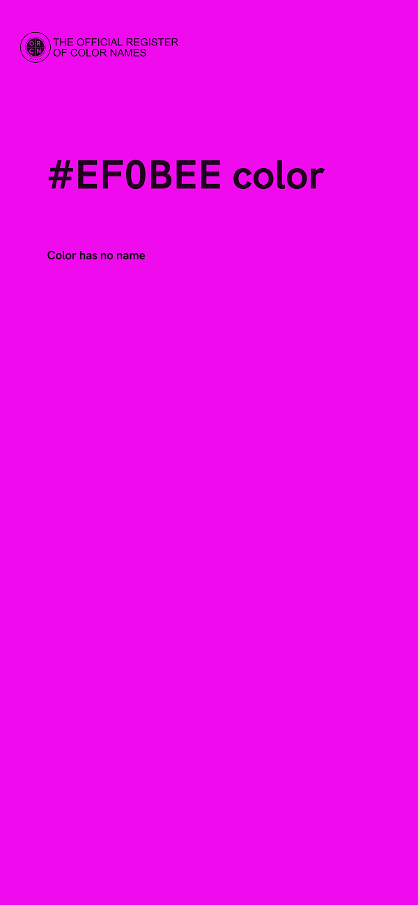 #EF0BEE color image