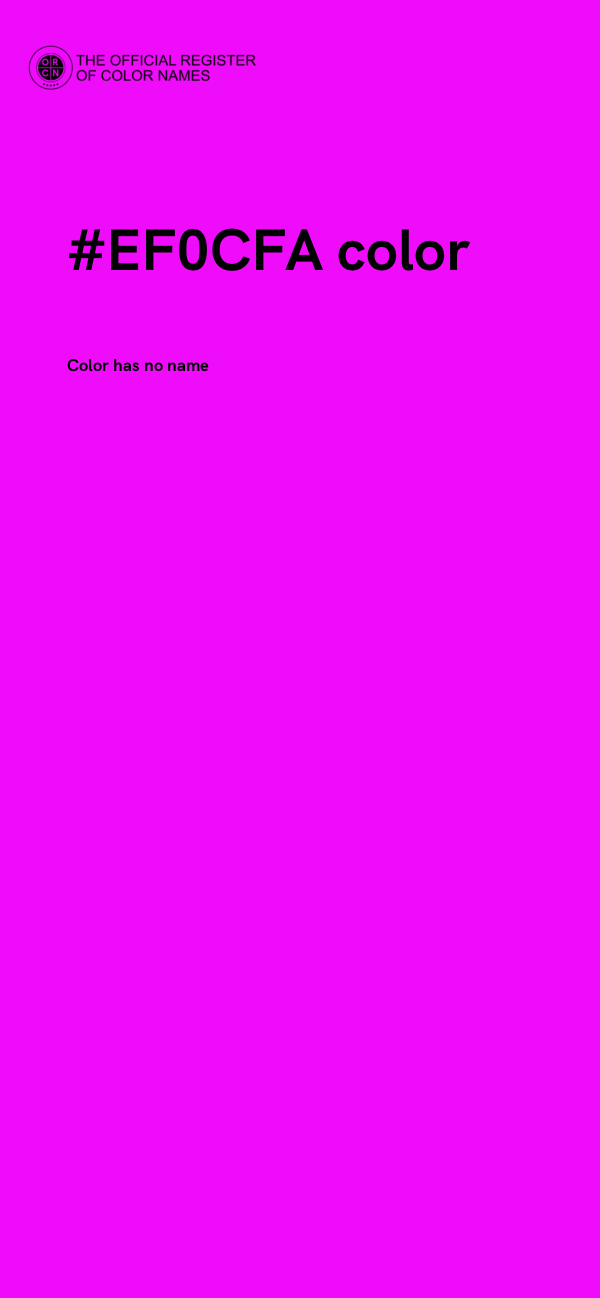 #EF0CFA color image