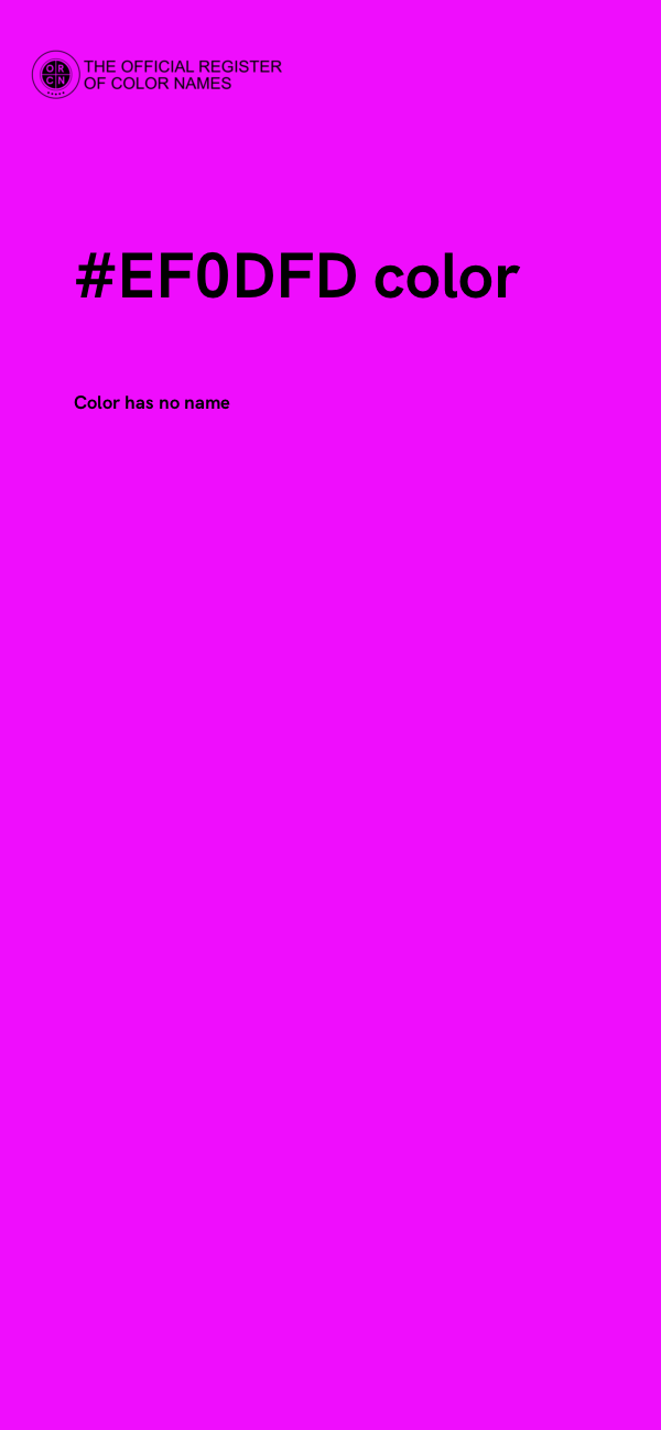 #EF0DFD color image
