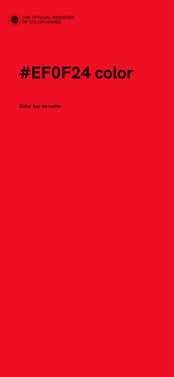 #EF0F24 color image