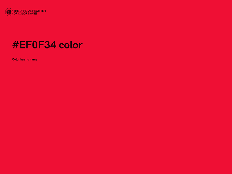 #EF0F34 color image