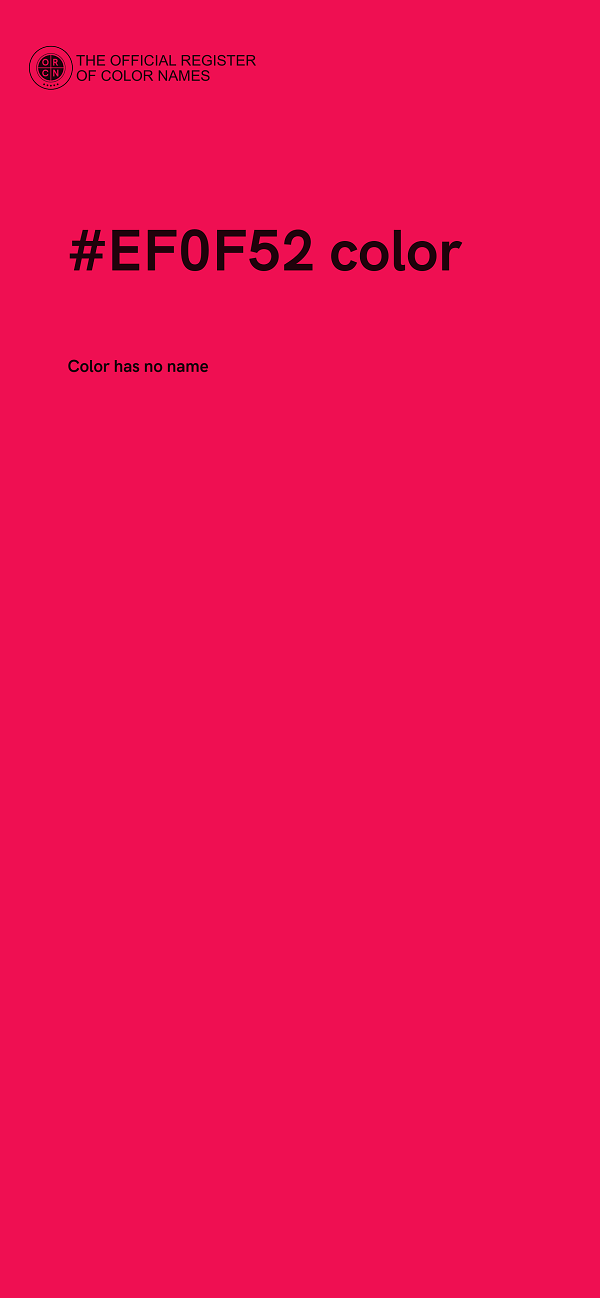 #EF0F52 color image