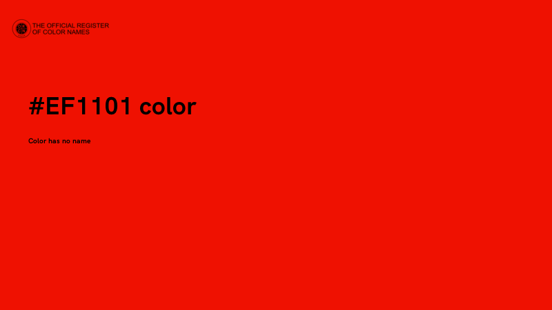 #EF1101 color image