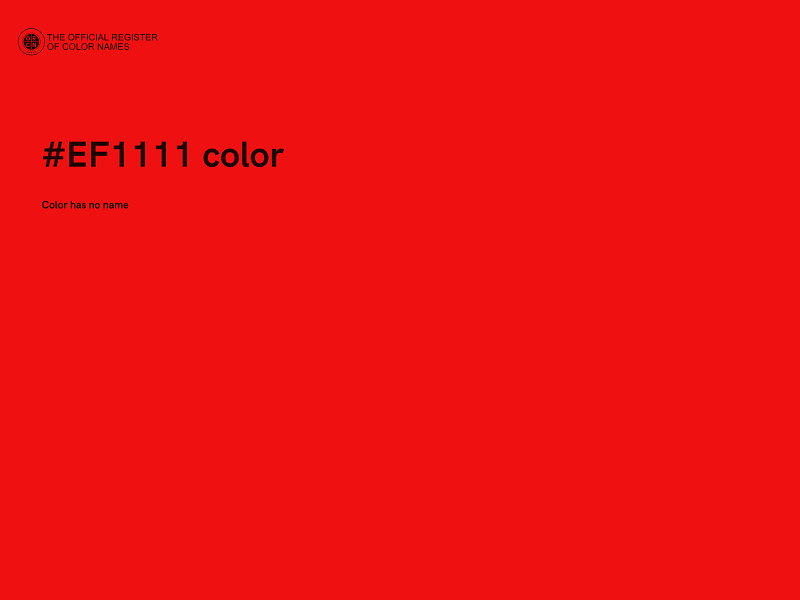 #EF1111 color image