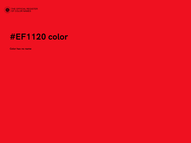 #EF1120 color image
