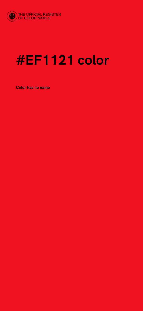 #EF1121 color image