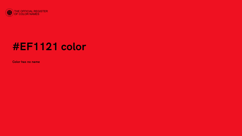 #EF1121 color image