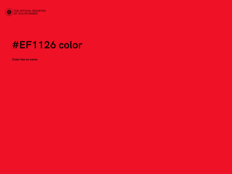 #EF1126 color image