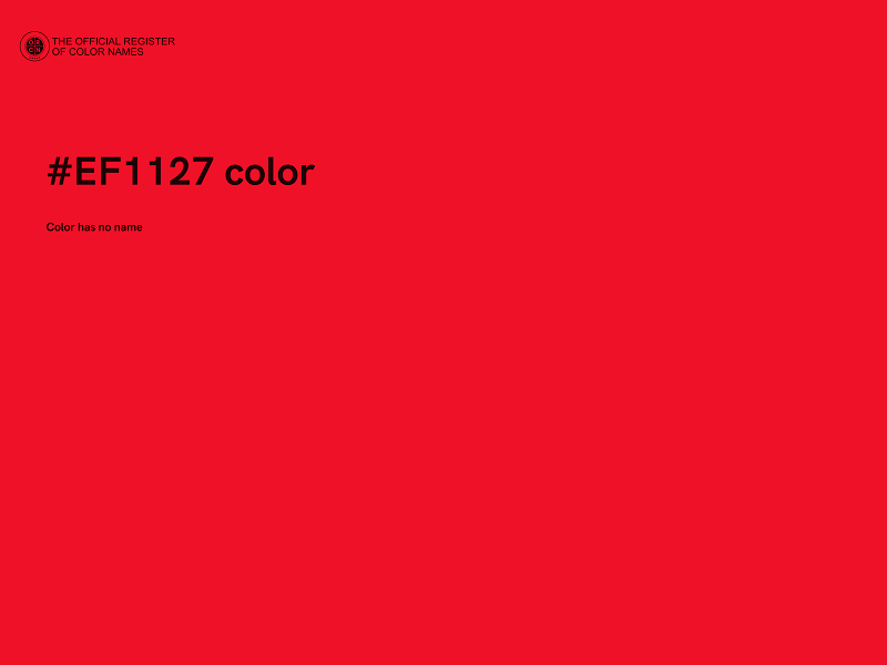 #EF1127 color image