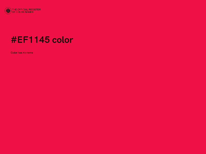 #EF1145 color image
