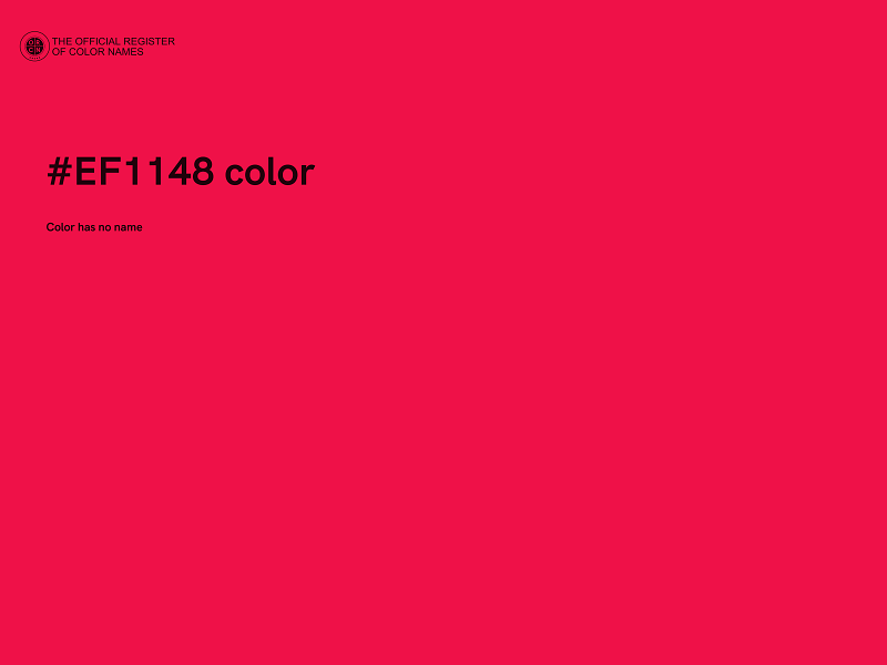 #EF1148 color image