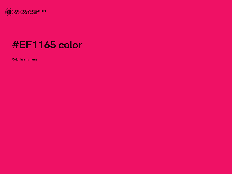 #EF1165 color image