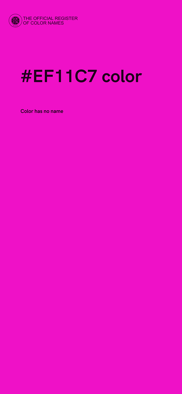 #EF11C7 color image
