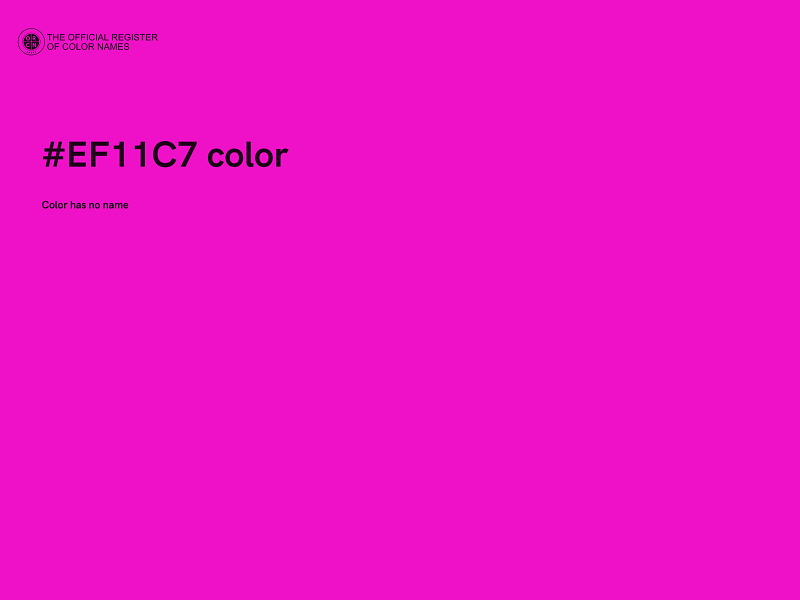 #EF11C7 color image