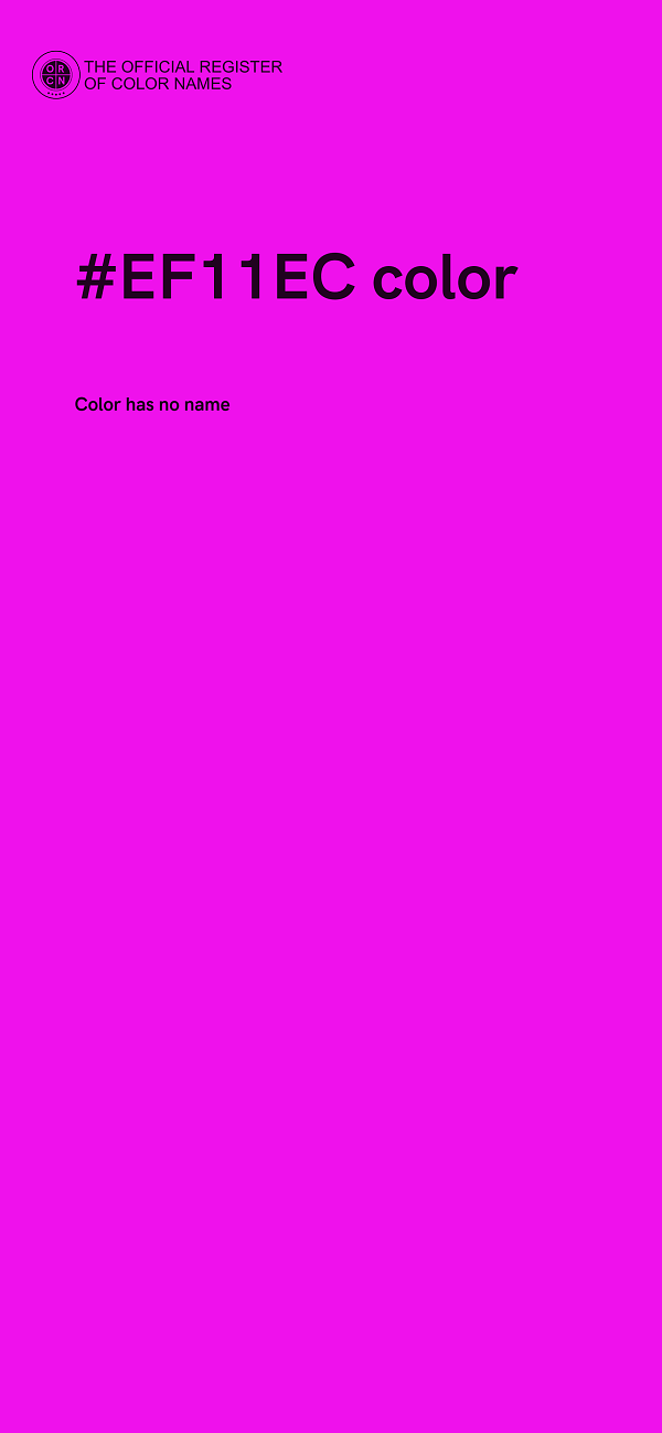 #EF11EC color image