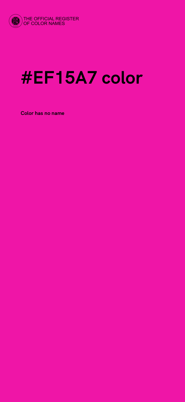 #EF15A7 color image