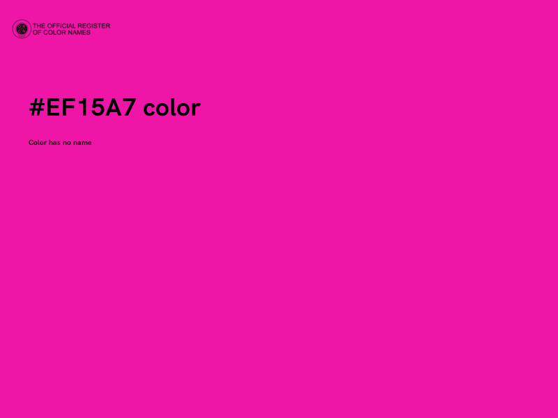 #EF15A7 color image