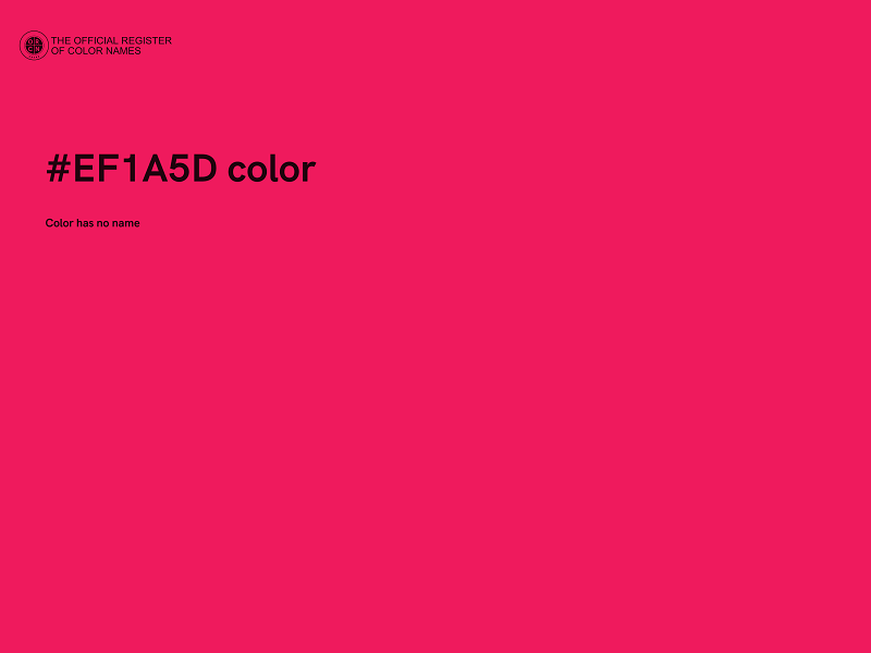 #EF1A5D color image