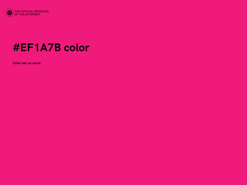 #EF1A7B color image
