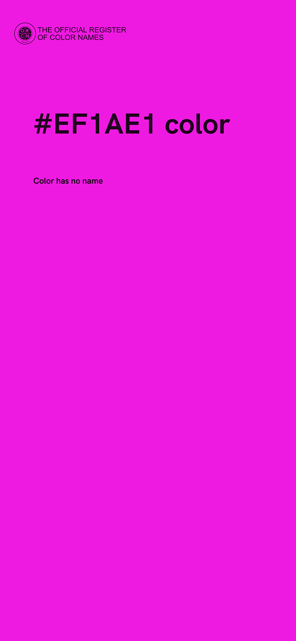 #EF1AE1 color image