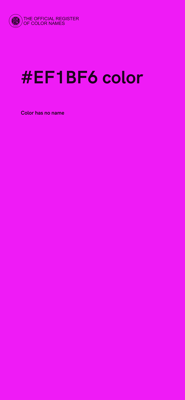 #EF1BF6 color image