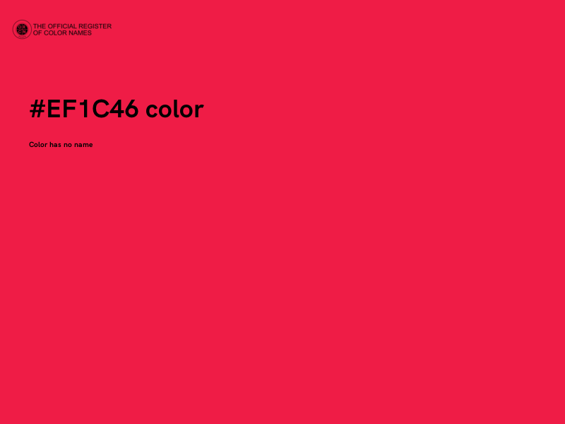 #EF1C46 color image