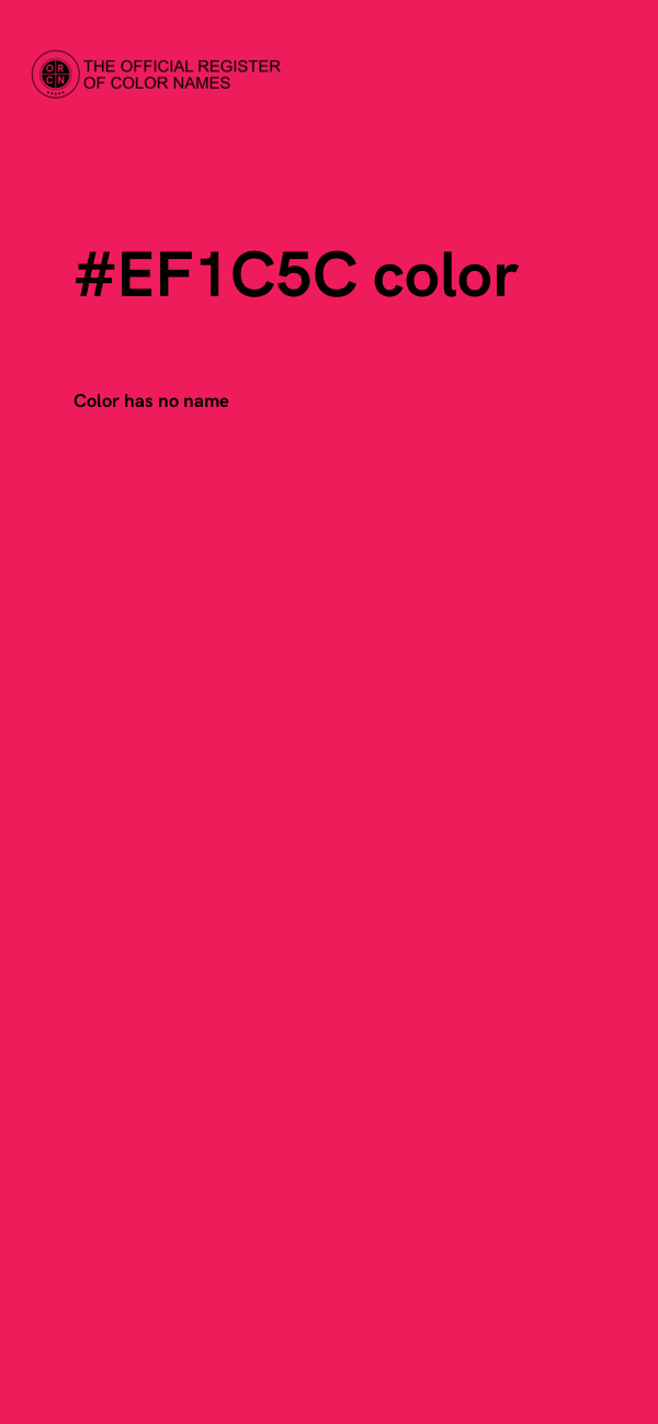 #EF1C5C color image