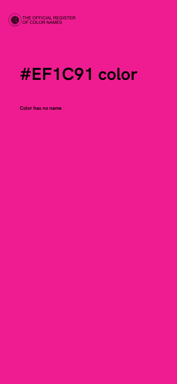 #EF1C91 color image