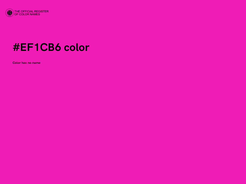 #EF1CB6 color image