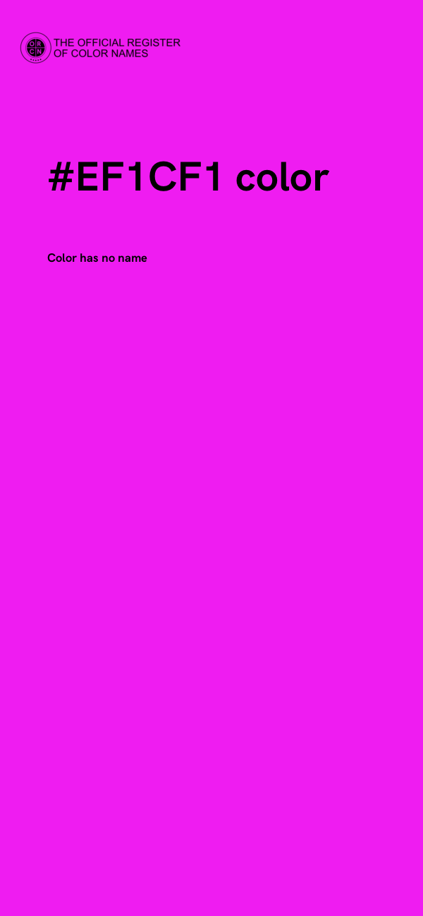 #EF1CF1 color image