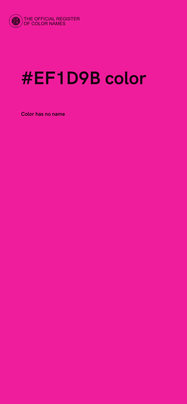 #EF1D9B color image