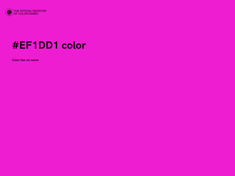 #EF1DD1 color image