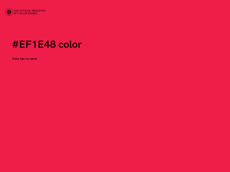 #EF1E48 color image