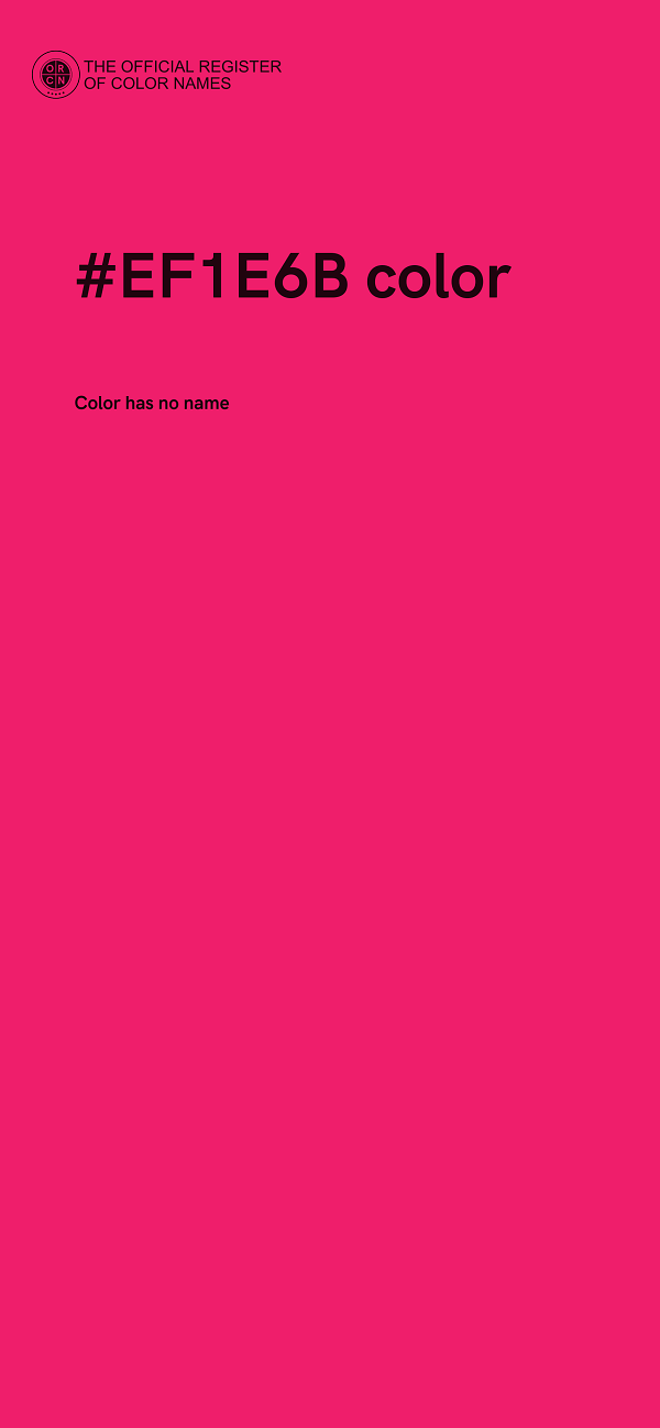 #EF1E6B color image